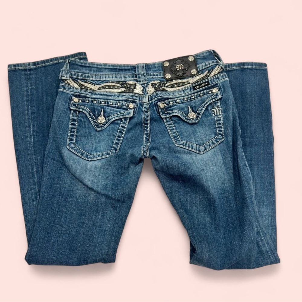 Vintage Y2K 2000s Miss Me Women's Blue Jeans